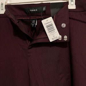 Torrid Maroon Slacks 22S